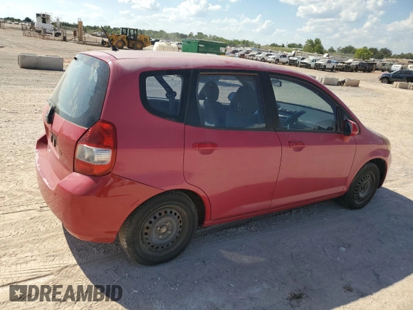 2007 Honda Fit with VIN JHMGD37407S038547, listed as a Copart auction lot 46415765 with Not provided miles and Salvage title. Bid and sale history available at DreamBid. Image 3.