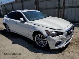 2020 Infiniti Q50 Luxe with VIN JN1EV7AP7LM206654, listed as a Copart auction lot 63908025 with 90,744 mi miles and Clean title. Bid and sale history available at DreamBid. Image 4.