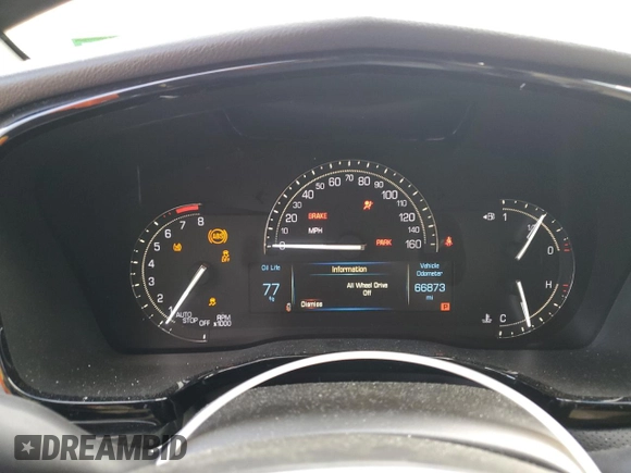 2019 Cadillac XT5 AWD with VIN 1GYKNBRS7KZ109588, listed as a Copart auction lot 56352135 with 66,873 mi miles and Salvage title. Bid and sale history available at DreamBid. Image 9.