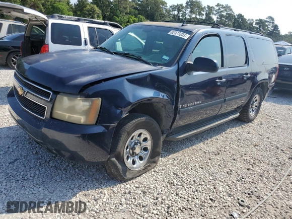 2007 Chevrolet Suburban LT with VIN 1GNFC16087R251568, listed as a Copart auction lot 62377833 with 0 mi miles and Clean Title. Bid and sale history available at carsss.com. Image 1.