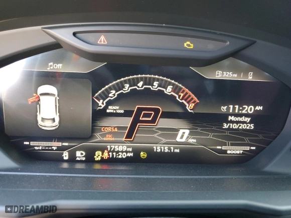 2022 Lamborghini Urus with VIN ZPBUA1ZL7NLA16759, listed as a Copart auction lot 47847145 with 17,589 mi miles and Salvage Title. Bid and sale history available at carsss.com. Image 9.