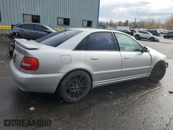 2001 Audi S4 with VIN WAURD68D61A009655, listed as a Copart auction lot 81770434 with 0 mi miles and Salvage Title. Bid and sale history available at carsss.com. Image 3.