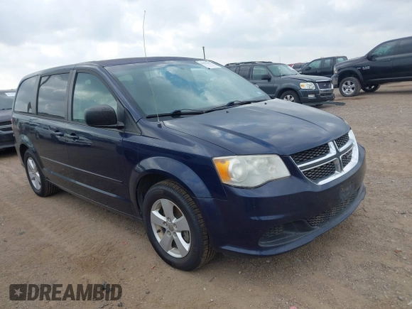 2013 Dodge Grand Caravan SE with VIN 2C4RDGBG4DR567547, listed as a IAAI auction lot 42091862 with 165,827 mi miles and . Bid and sale history available at DreamBid. Image 1.