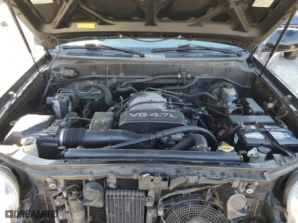 2002 Toyota Sequoia SR5 with VIN 5TDBT44A92S079002, listed as a Copart auction lot 48105725 with 349,080 mi miles and Salvage Title. Bid and sale history available at carsss.com. Image 12.
