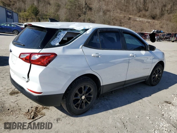 2020 Chevrolet Equinox LS z VIN 3GNAX5EV7LS680193, wystawiony jako Copart lot #45696045 z przebiegiem 66 042 mil mil oraz Szkoda całkowita • Salvage title. Historia ofert i sprzedaży dostępna na DreamBid. Obrazek 3.