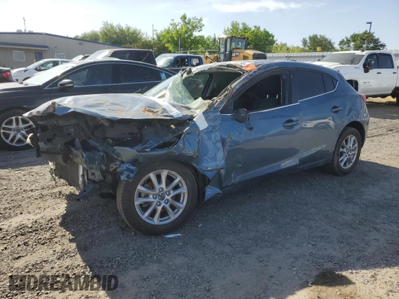 2015 Mazda 3 i Touring with VIN 3MZBM1L79FM145908, listed as a Copart auction lot 54736735 with Not Provided miles and Salvage Title. Bid and sale history available at carsss.com. Image 1.