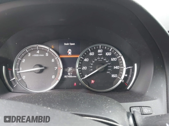 2017 Acura MDX w/Technology Pkg with VIN 5FRYD4H55HB022084, listed as a IAAI auction lot 41585958 with 57,458 mi miles. Bid and sale history available at carsss.com. Image 7.