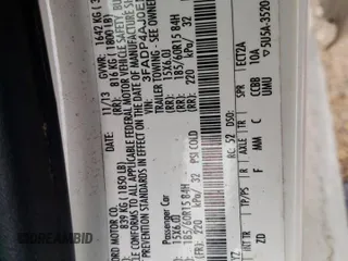 2014 Ford Fiesta S с VIN 3FADP4AJ0EM176908, выставлен на аукционе Copart как лот 58310265 с пробегом 100 113 миль миль и Списание • Salvage title. История ставок и продаж доступна на DreamBid. Изображение 12.