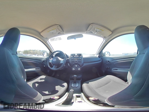 2014 Nissan Versa SV with VIN 3N1CN7AP7EL850563, listed as a Copart auction lot 48752955 with 139,140 mi miles and Salvage Title. Bid and sale history available at DreamBid. Image 12.