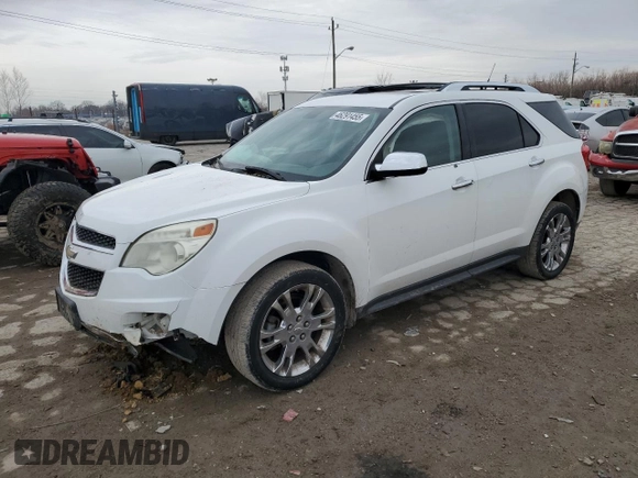 2011 Chevrolet Equinox LTZ with VIN 2CNFLGEC3B6379997, listed as a Copart auction lot 46291455 with 134,911 mi miles and Salvage Title. Bid and sale history available at carsss.com. Image 1.