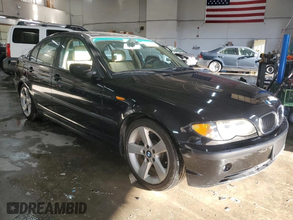 2004 BMW 3 Series 325i with VIN WBAAZ33474KP85411, listed as a Copart auction lot 87895975 with 125,536 mi miles and Salvage Title. Bid and sale history available at carsss.com. Image 4.