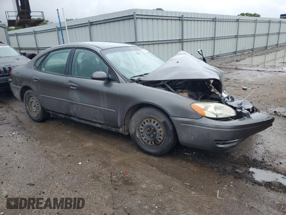 2005 Ford Taurus SE with VIN 1FAFP53U35A138592, listed as a Copart auction lot 56176905 with Not provided miles and Salvage title. Bid and sale history available at DreamBid. Image 4.