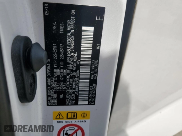2019 Lexus NX 300 with VIN JTJBARBZ2K2179846, listed as a Copart auction lot 58236005 with 76,809 mi miles and Salvage title. Bid and sale history available at DreamBid. Image 14.