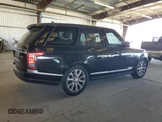 2015 Land Rover Range Rover HSE with VIN SALGS2VF9FA230844, listed as a Copart auction lot 64792135 with 90,012 mi miles and Salvage title. Bid and sale history available at DreamBid. Image 3.