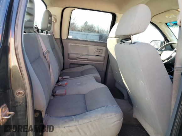 2005 Dodge Dakota SLT with VIN 1D7HE48KX5S183054, listed as a Copart auction lot 88529005 with 245,729 mi miles and Salvage Title. Bid and sale history available at DreamBid. Image 10.