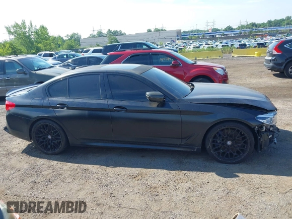 2018 BMW 5 Series M550i xDrive with VIN WBAJB9C55JB286747, listed as a IAAI auction lot 42583106 with 141,102 mi miles and . Bid and sale history available at DreamBid. Image 13.