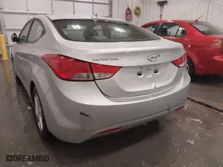 2013 Hyundai Elantra GLS PZEV with VIN 5NPDH4AE1DH445352, listed as a IAAI auction lot 41450395 with 93,248 mi miles. Bid and sale history available at carsss.com. Image 6.