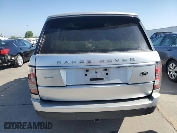 2015 Land Rover Range Rover Autobiography with VIN SALGV3TFXFA214698, listed as a Copart auction lot 60444585 with 101,326 mi miles and Salvage title. Bid and sale history available at DreamBid. Image 6.