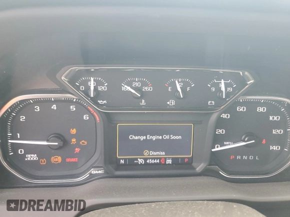 2022 GMC Sierra 1500 SLT z VIN 3GTU9DED6NG158615, wystawiony jako Copart lot #56938305 z przebiegiem 45 644 mil mil oraz Szkoda całkowita • Salvage title. Historia ofert i sprzedaży dostępna na DreamBid. Obrazek 9.