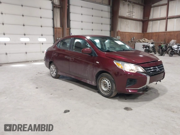 2021 Mitsubishi Mirage G4 ES with VIN ML32FUFJ9MHF03800, listed as a IAAI auction lot 41839537 with 40,120 mi miles. Bid and sale history available at carsss.com. Image 1.