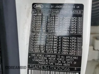 2007 Land Rover Range Rover HSE z VIN SALME15417A252566, wystawiony jako Copart lot #59054625 z przebiegiem 282 881 mil mil oraz Szkoda całkowita • Salvage title. Historia ofert i sprzedaży dostępna na DreamBid. Obrazek 12.