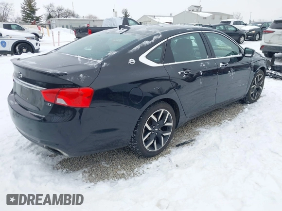 2016 Chevrolet Impala LTZ with VIN 2G1145S38G9202056, listed as a IAAI auction lot 41339541 with 118,538 mi miles. Bid and sale history available at carsss.com. Image 4.