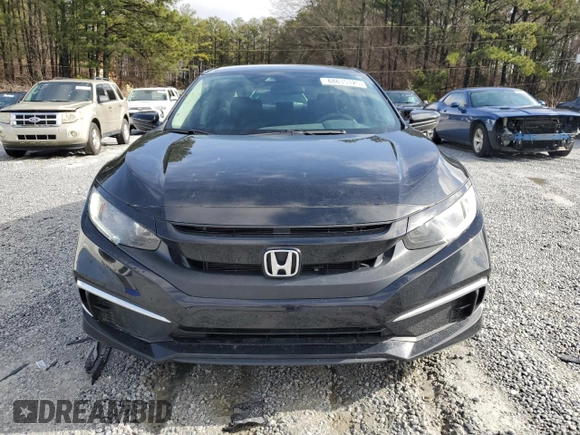 2020 Honda Civic Sedan LX with VIN 2HGFC2F69LH586028, listed as a Copart auction lot 44815125 with 64,451 mi miles and Salvage Title. Bid and sale history available at carsss.com. Image 5.