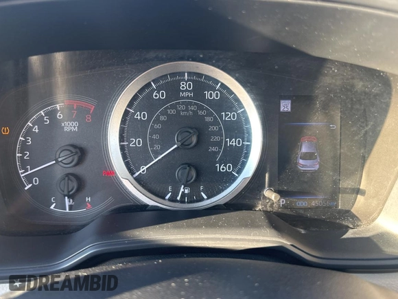 2021 Toyota Corolla LE with VIN JTDEPMAE3MJ123908, listed as a Copart auction lot 77035554 with 45,056 mi miles and Clean Title. Bid and sale history available at DreamBid. Image 8.