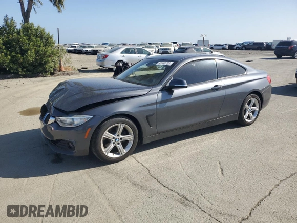 2014 BMW 4 Series 428i with VIN WBA3N7C5XEK220706, listed as a Copart auction lot 53860725 with 85,882 mi miles and Salvage title. Bid and sale history available at DreamBid. Image 1.