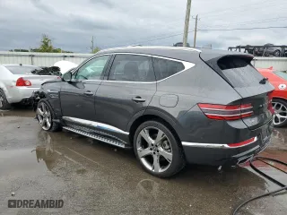 2022 Genesis GV80 with VIN KMUHCESC1NU099519, listed as a Copart auction lot 70290154 with 17,430 mi miles and Salvage Title. Bid and sale history available at carsss.com. Image 2.