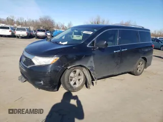 2015 Nissan Quest SV with VIN JN8AE2KP2F9125747, listed as a Copart auction lot 44958985 with 171,868 mi miles and Salvage Title. Bid and sale history available at carsss.com. Image 1.