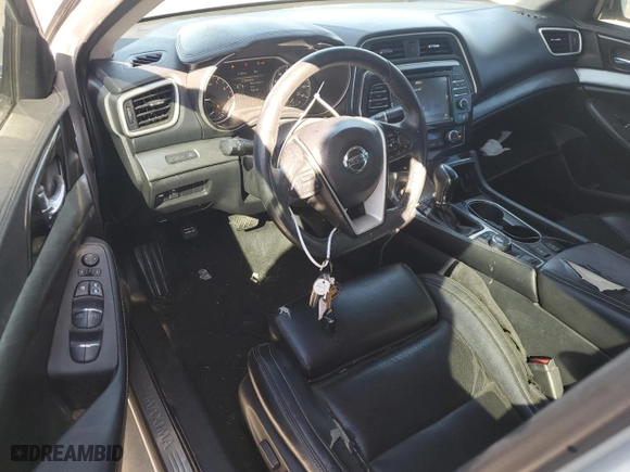 2017 Nissan Maxima SV with VIN 1N4AA6AP2HC445081, listed as a Copart auction lot 43559775 with 128,601 mi miles and Salvage Title. Bid and sale history available at carsss.com. Image 8.