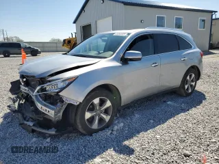 2016 Acura MDX with VIN 5FRYD4H27GB006294, listed as a Copart auction lot 53050055 with 169,558 mi miles and Salvage Title. Bid and sale history available at carsss.com. Image 1.