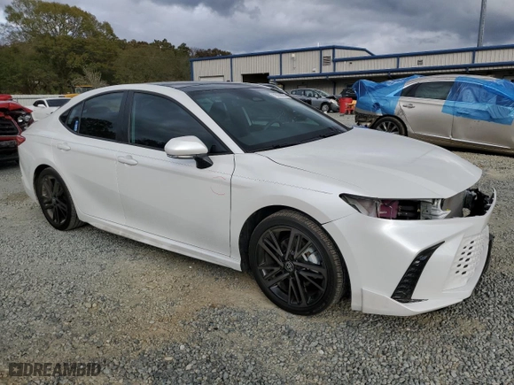 2025 Toyota Camry LE with VIN 4T1DAACK9SU002466, listed as a Copart auction lot 79658094 with 10,802 mi miles and Salvage Title. Bid and sale history available at carsss.com. Image 4.