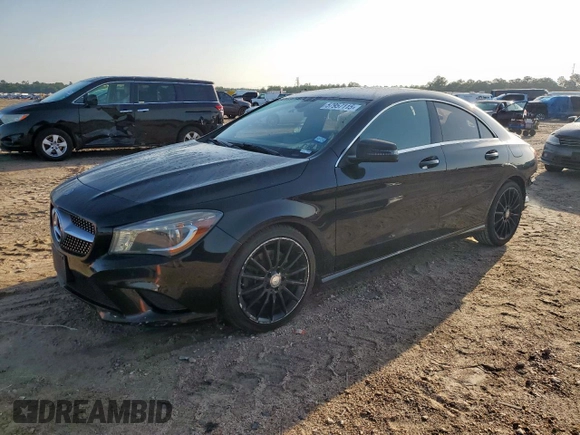 2014 Mercedes-Benz CLA 250 with VIN WDDSJ4EB5EN147700, listed as a Copart auction lot 57957115 with 135,229 mi miles and Salvage title. Bid and sale history available at DreamBid. Image 1.