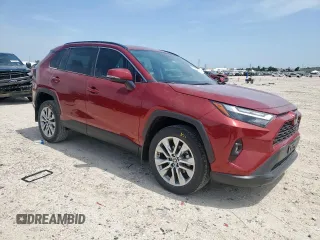 2022 Toyota RAV4 XLE Premium with VIN 2T3C1RFV7NW234284, listed as a Copart auction lot 57142325 with 21,580 mi miles and Salvage title. Bid and sale history available at DreamBid. Image 4.