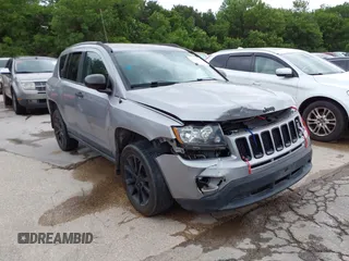 2014 Jeep Compass Sport with VIN 1C4NJCBA3ED769764, listed as a IAAI auction lot 42147739 with 141,979 mi miles. Bid and sale history available at carsss.com. Image 1.