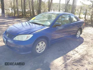 2005 Honda Civic Cpe VP SSRS with VIN 1HGEM22315L014462, listed as a IAAI auction lot 41821827 with 161,394 mi miles. Bid and sale history available at carsss.com. Image 2.