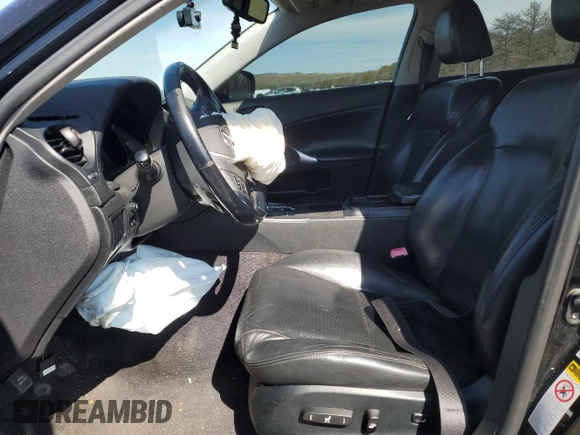 2007 Lexus IS 250 with VIN JTHCK262X72018577, listed as a Copart auction lot 50782315 with 108,024 mi miles and Salvage Title. Bid and sale history available at carsss.com. Image 7.