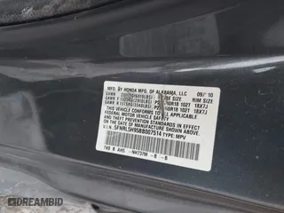 2011 Honda Odyssey Touring with VIN 5FNRL5H95BB007514, listed as a IAAI auction lot 41402516 with 281,032 mi miles. Bid and sale history available at carsss.com. Image 9.