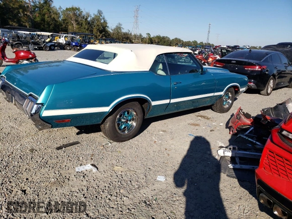 1970 Oldsmobile Cutlass with VIN 342670E151071, listed as a Copart auction lot 41603435 with 204,121 mi miles and Salvage Title. Bid and sale history available at DreamBid. Image 3.