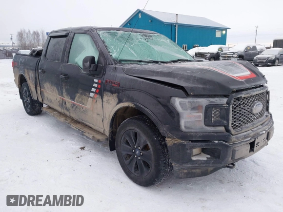 2019 Ford F-150 XL with VIN 1FTFW1E47KFC69168, listed as a IAAI auction lot 41317777 with 1 mi miles. Bid and sale history available at carsss.com. Image 1.