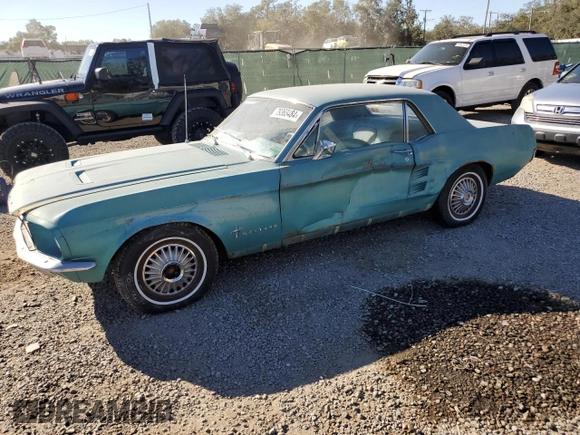 1967 Ford Mustang z VIN 7T01T287723, wystawiony jako Copart lot #79363484 z przebiegiem 360 421 mil mil oraz Szkoda całkowita • Salvage title. Historia ofert i sprzedaży dostępna na DreamBid. Obrazek 1.
