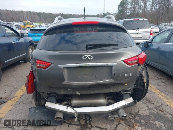 2013 Infiniti FX with VIN JN8CS1MU8DM141556, listed as a IAAI auction lot 41536047 with 96,016 mi miles and . Bid and sale history available at DreamBid. Image 16.