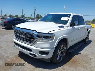 2020 Ram 1500 Limited with VIN 1C6SRFHM9LN225475, listed as a IAAI auction lot 42353156 with 195,185 mi miles and . Bid and sale history available at DreamBid. Image 2.