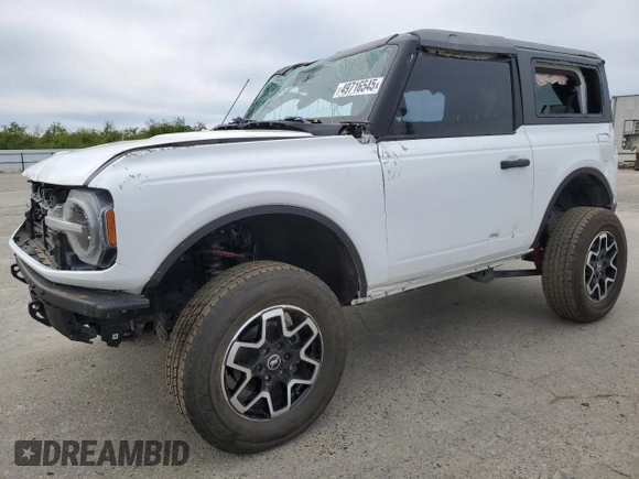 2022 Ford Bronco с VIN 1FMDE5CP9NLA76116, выставлен на аукционе Copart как лот 49716545 с пробегом 56 654 миль миль и Списание • Salvage title. История ставок и продаж доступна на DreamBid. Изображение 1.