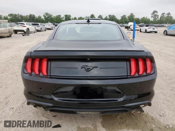 2021 Ford Mustang EcoBoost with VIN 1FA6P8TH7M5126618, listed as a Copart auction lot 58210555 with Not provided miles and Salvage title. Bid and sale history available at DreamBid. Image 6.