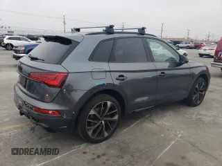 2023 Audi SQ5 Premium Plus with VIN WA1B4AFY5P2168225, listed as a Copart auction lot 54802324 with 6,868 mi miles and . Bid and sale history available at DreamBid. Image 3.