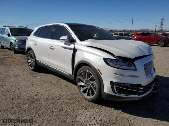 2019 Lincoln Nautilus Reserve with VIN 2LMPJ6LP6KBL18701, listed as a Copart auction lot 44176695 with 0 mi miles and Salvage Title. Bid and sale history available at carsss.com. Image 4.