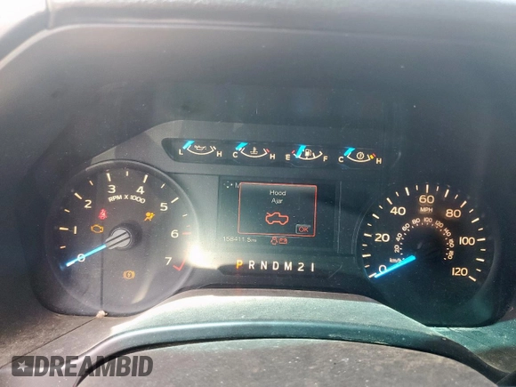 2017 Ford F-150 XL with VIN 1FTEX1CP3HKD40422, listed as a Copart auction lot 60969915 with 158,411 mi miles and Clean title. Bid and sale history available at DreamBid. Image 9.